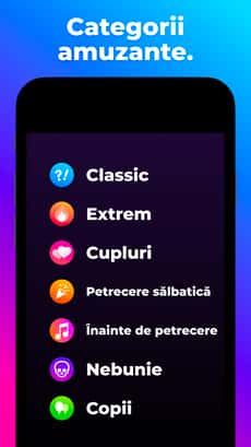 Screenshot Adevăr sau provocare app