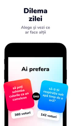 Screenshot Ce ai alege dintre? app