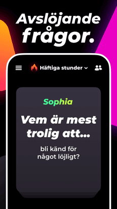 Screenshot Vem i rummet app