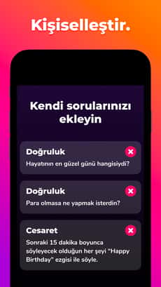 Screenshot Doğruluk mu Cesaret mi app