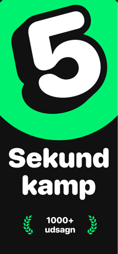 Screenshot 5 sekunder spil app