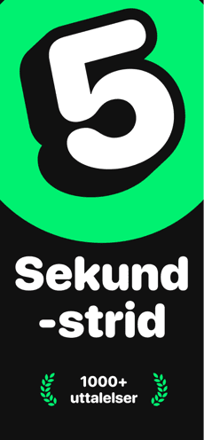 Screenshot 5 sekunders spill app