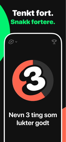 Screenshot 5 sekunders spill app