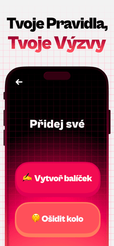 Screenshot Pravda nebo úkol app