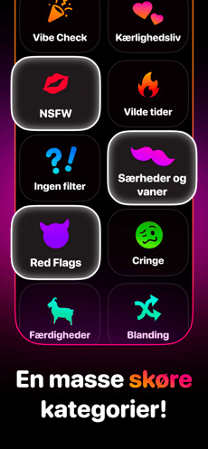Screenshot Hvem er mest tilbøjelig til app