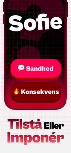 Screenshot Sandhed eller konsekvens app