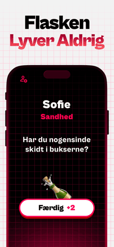 Screenshot Sandhed eller konsekvens app