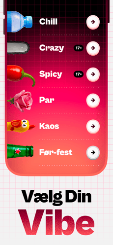 Screenshot Sandhed eller konsekvens app