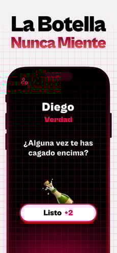 Screenshot Verdad o reto app