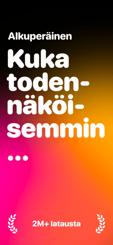 Screenshot Kuka todennäköisimmin app