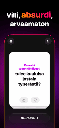 Screenshot Kuka todennäköisimmin app