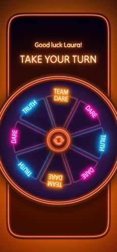 Screenshot Spinner Party app