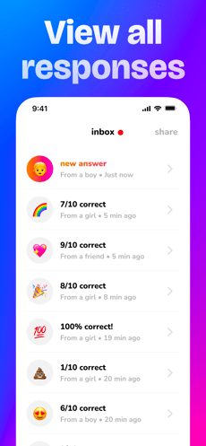 Screenshot superBFF app
