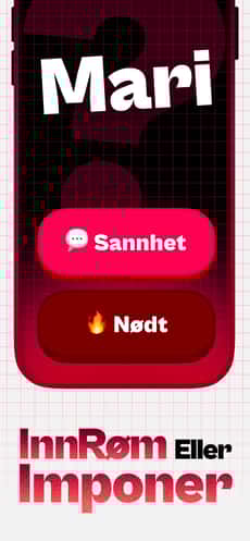 Screenshot Nødt eller sannhet app