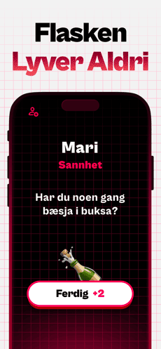 Screenshot Nødt eller sannhet app