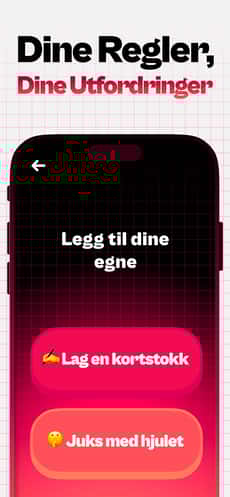 Screenshot Nødt eller sannhet app