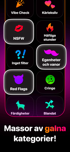 Screenshot Vem i rummet app