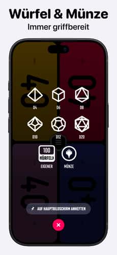 Screenshot MTG Lebenspunkte Zähler: Lotus app