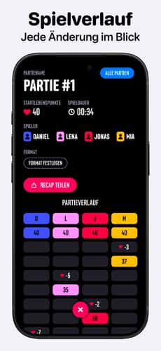 Screenshot MTG Lebenspunkte Zähler: Lotus app