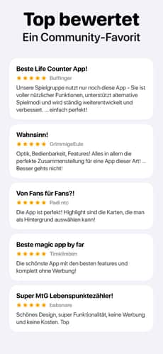 Screenshot MTG Lebenspunkte Zähler: Lotus app