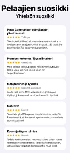 Screenshot MTG-elämälaskuri: Lotus app