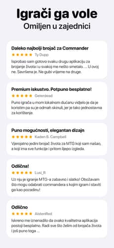 Screenshot MTG brojač života: Lotus app