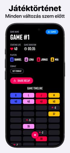 Screenshot MTG életszámláló: Lotus app