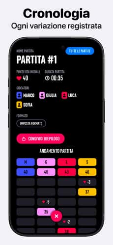 Screenshot Contatore di vita MTG: Lotus app