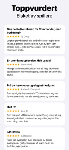 Screenshot MTG Livsteller: Lotus app