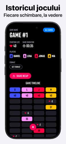 Screenshot Contor de viață MTG: Lotus app