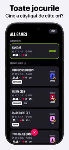 Screenshot Contor de viață MTG: Lotus app