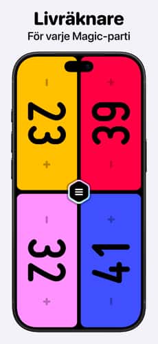 Screenshot MTG Livräknare: Lotus app