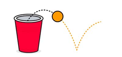 Beer Pong Bounce Wurf Anleitung wie man einen Bounce Wurf wirft