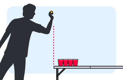 Beer Pong 15 Becher Aufstellung Anleitung wie man Bier Pong Becher am Tisch platziert