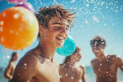 Water Balloon Volleyball Beach Edition