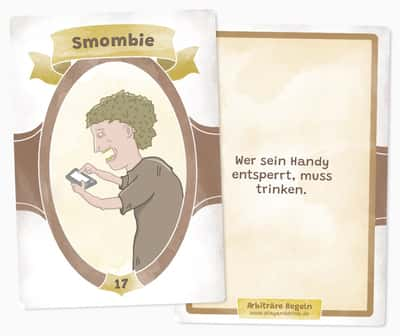 Smombie - Arbiträre Regeln Karten Beispiel