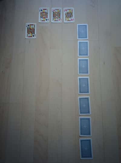 Aufbau vom Trinkspiel: Pferderennen