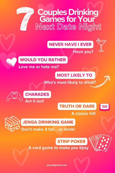 7 Couples Drinking Games for Your Next Date Night