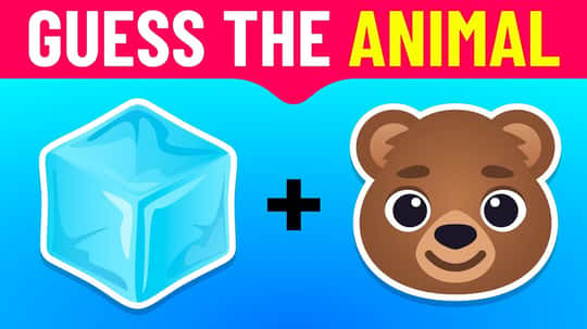 Guess the Animal by Emoji 🐸🐙🐬 | Emoji Quiz