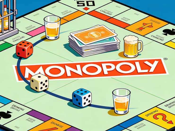 Πώς να παίξεις Drinkopoly: Το Απόλυτο Επιτραπέζιο Ποτού