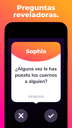 Screenshot Verdad o Reto app