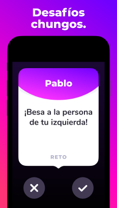 Screenshot Verdad o Reto app