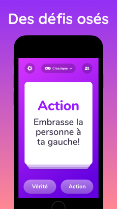 Screenshot Action ou vérité extrême app