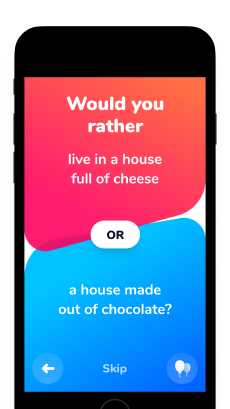 Screenshot Would you rather? app