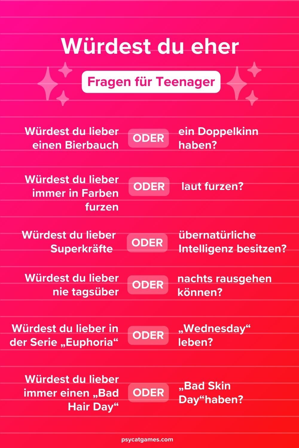 Würdest Du Eher Fragen 18 Ultimative Liste von "Würdest du eher?" Fragen für Teenager