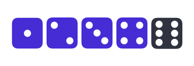 Small straight dice roll
