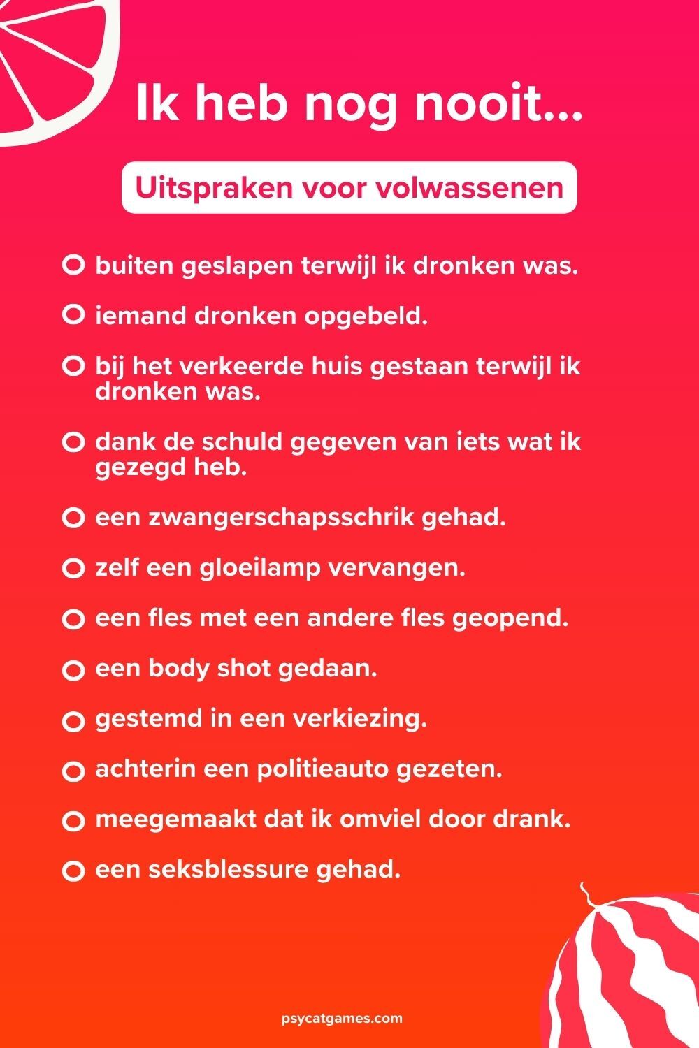 Ik heb nog nooit vragen voor volwassenen