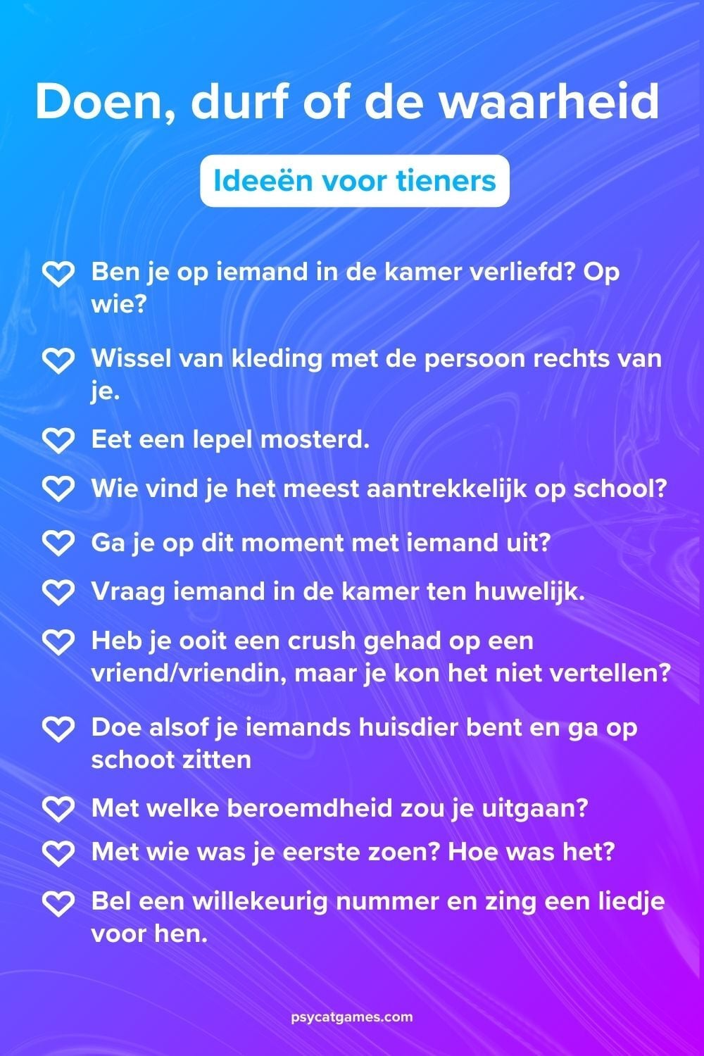 Doen, durf, of de waarheid voor tieners