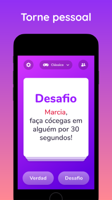 Screenshot Verdade ou Desafio Extremo app