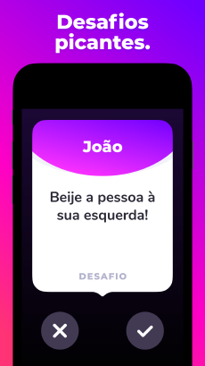 Screenshot Verdade ou desafio app